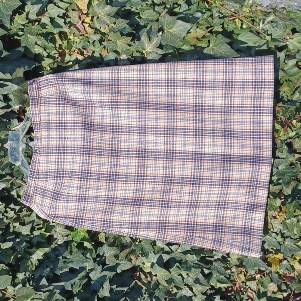 Pendleton vintage wool skirt, M, Blue plaid